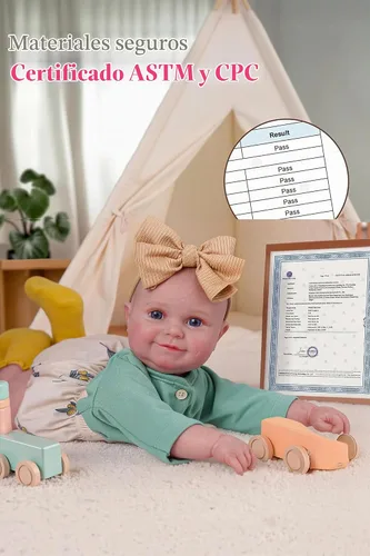 Vista 9 de BABESIDE Muñecas de bebé Reborn de 20 pulgadas, linda muñeca realista de Verde