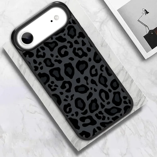 Vista 118 de KANGHAR - Funda compatible con iPhone 11, diseño de leopardo negro, textura de neumático antideslizante, a prueba de golpes, funda protectora