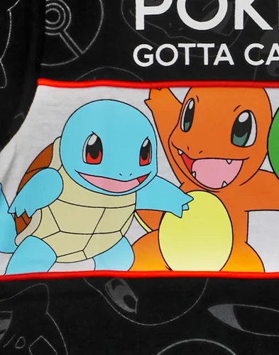 Vista 6 de Pokemon Camisetas para Niños Gris Verde O Negro Top Pikachu Squirtle Bulbasaur Charmander