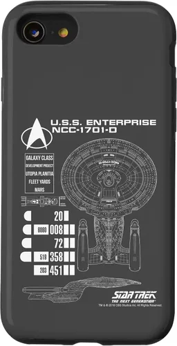Vista 18 de Star Trek: The Next Generation U.S.S. Enterprise NCC-1701-0 Case for iPhone 17