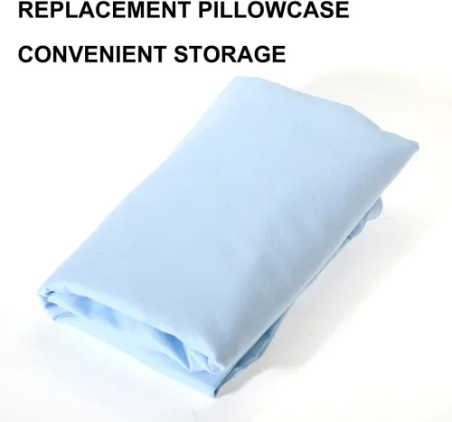 Vista 4 de Funda de almohada de embarazo/funda de almohada en forma de U/Funda de almohada de embarazo/Funda de almohada de maternidad con funda de algodón Azul
