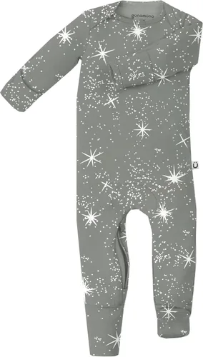 Vista 32 de GUNAMUNA Pijama unisex convertible ultrasuave para bebé, mameluco con cremallera para pañales, recién nacido a 24 meses