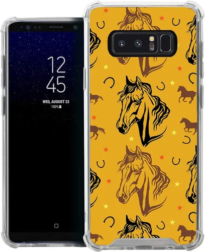 Vista 10 de CasesOnDeck Funda compatible con [Samsung Galaxy Note 8] Note 8, funda delgada y transparente de poliuretano termoplástico flexible con protección