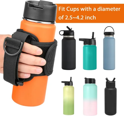 Vista 3 de Xxerciz Mango de vaso para vasos YETI Rambler, Owala, Cirkul, Hydro Flask, mango antideslizante universal para botellas de agua de 12 onzas a 40