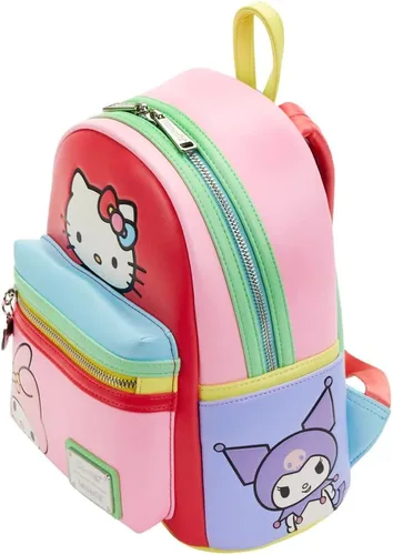 Vista 6 de Loungefly Sanrio Hello Kitty and Friends - Bolso de hombro con doble correa para mujer Multi