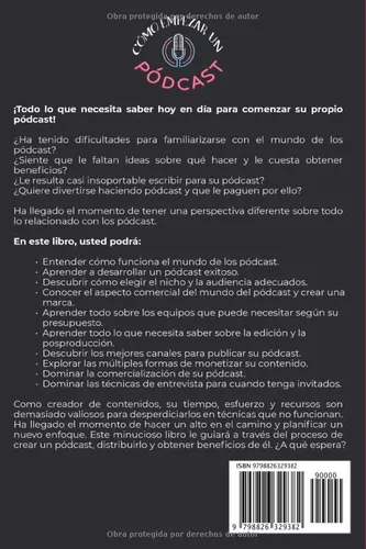 Vista 2 de Cómo empezar un pódcast Guía fundamental de pódcast rentables para principiantes (Spanish Edition)