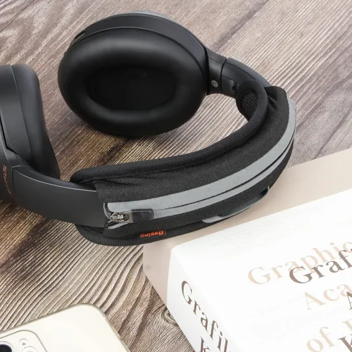 Vista 6 de Funda universal de repuesto para diadema de auriculares, funda de cojín para diadema compatible con Sony, Bose, Beats, JBL Protector de banda