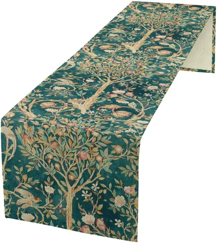 Vista 18 de Camino de mesa con estampado de vaca, camino de mesa estilo occidental con estampado de cuero de vaca en blanco y negro, decoración de mesa