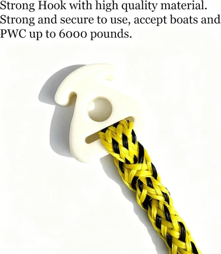 Vista 2 de Conector de cuerda remolcable para tubos de barco de tubería Cuerda de conexión rápida para deportes acuáticos