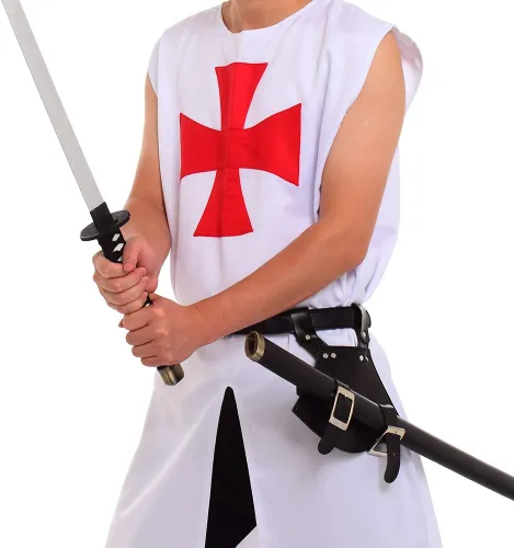Vista 6 de BLESSUME Cinturón medieval de caballero con espada rana funda de estoque, soporte de vaina de estoque, 1 unidad