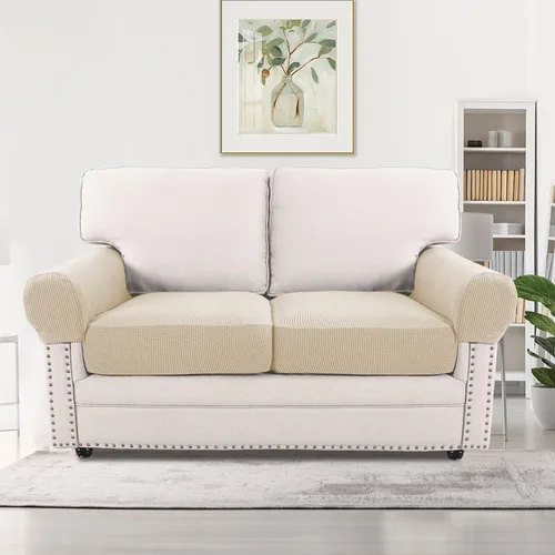 Vista 24 de H.VERSAILTEX Fundas elásticas para sillas de varias piezas, fundas para cojines ajustables para asiento y respaldo