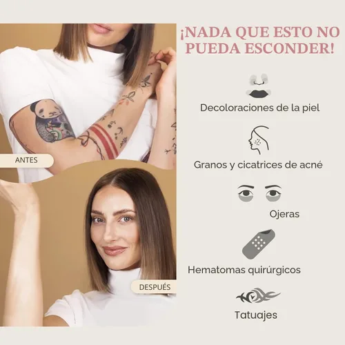 Vista 6 de Dermacol - Base de maquillaje líquida de cobertura completa mini 13g, base líquida mate con SPF 30, base resistente al agua para piel grasa, acné