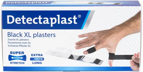 Vista 14 de Detectaplast Black Bandages Superstretch - Resistentes - Flexibles y discretos - Grado profesional para mecánicos - Construcción y trabajo de cocina