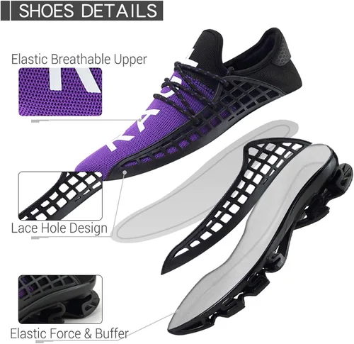 Vista 2 de DUORO Men Athletic Shoes Running Shoes Non Slip Blade Road Running Tennis Shoes Walking Sport Sneakers