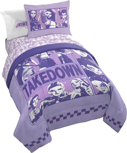 Vista 46 de Jay Franco Marvel Spiderman Webtastic - Juego de ropa de cama de 5 piezas tamaño individual, incluye edredón reversible y juego de sábanas, ropa
