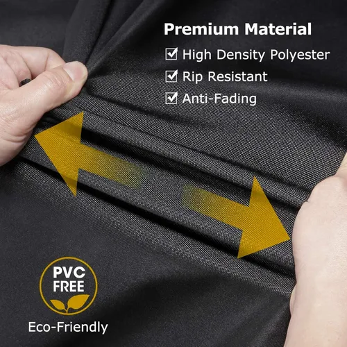 Vista 6 de Funda plegable impermeable para carro, protección resistente para carrito de jardín (38 x 22 x 20 pulgadas)