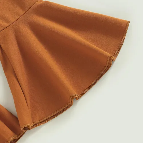 Vista 27 de Kaipiclos Ropa occidental para bebé niña, con lindo estampado con volantes, manga larga, pantalones para otoño e invierno, trajes de vaquera