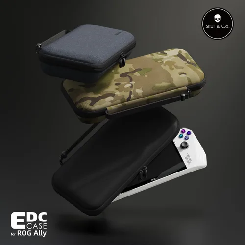 Vista 6 de Skull & Co. GripCase Bundle for ROG ALLY: Soft Protective Case with Textured Grips Full Protection and Stand, Shock-Absorption Non-Slip and