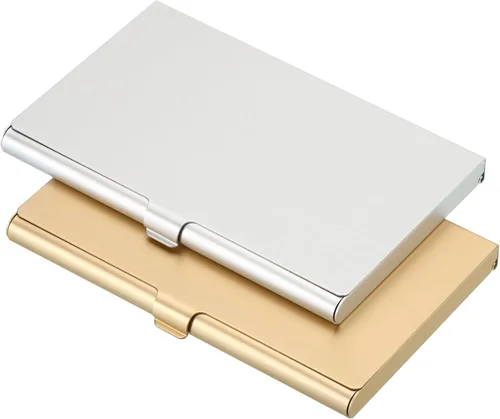 Vista 9 de PATIKIL Titular de la tarjeta de visita, titular de la tarjeta del metal de aluminio para la tarjeta de crédito de la tarjeta de, Azul, Verde