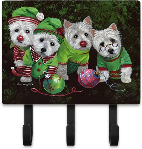 Vista 23 de Caroline's Treasures Bichon Frise Sisters - Ganchos para correa o llavero, multicolor