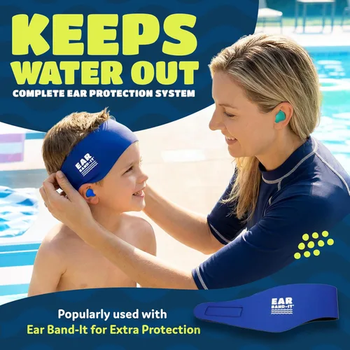 Vista 3 de Earvolution Putty Buddies Tapones para los oídos para nadar y bañarse, inventados por médicos, fabricados en Estados Unidos, tapones de silicona