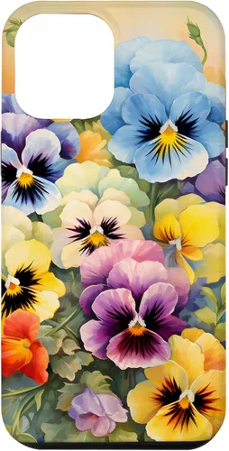 Vista 26 de Southern Boho Chic Happy Pansy Floral Garden Bouquet Case for iPhone 17