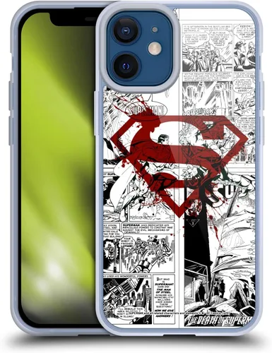 Vista 96 de Head Case Designs Funda de gel con licencia oficial de Superman DC Comics Collage Comicbook Art [protección de grado militar] compatible con Apple