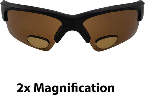 Vista 2 de Global Vision BluWater - Lentes de sol bifocales polarizados para hombres y mujeres, lentes de pesca con bifocales +2.0 de aumento con montura negra