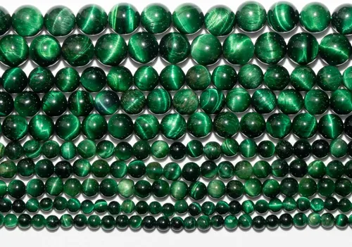 Vista 2 de Zenkeeper 116 piezas cuentas de piedra de sangre africana para hacer joyería 6 MM cuentas sueltas de piedras preciosas de sangre africana
