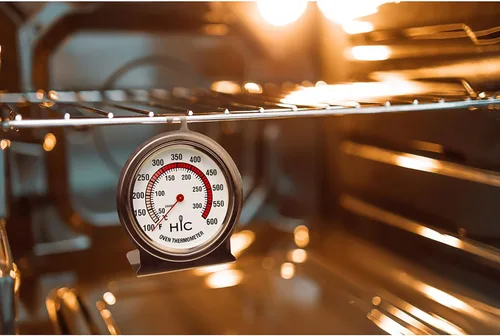 Vista 4 de HIC Kitchen Termómetro para horno asado, cara grande de 2.5 pulgadas de fácil lectura, acero inoxidable