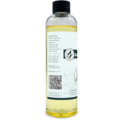 Vista 8 de 100 % aceite puro de semilla de uva, prensado en frío, virgen, sin diluir