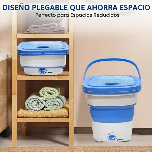 Vista 5 de Pure Clean Lavadora portátil de 15 litros – Mini lavadora plegable para ropa de bebé, ropa interior, ropa pequeña – Lavadora compacta
