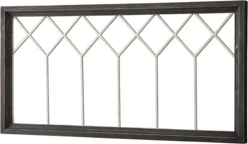 Vista 8 de Sintosin Farmhouse Window Frame Wall Decor 19 X 39 Inches, Washed Black