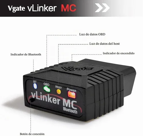 Vista 2 de Vgate vLinker MC Bluetooth OBD2 Escáner de Diagnóstico para Android y Windows