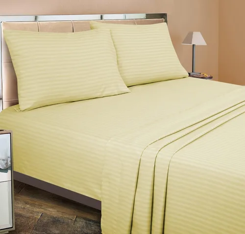 Vista 5 de ROYALE LINENS Juego de sábanas de 4 piezas, microfibra suave cepillada de 1800 hilos, 1 sábana bajera, 1 sábana encimera, 2 fundas de almohada, sin