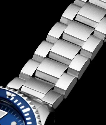 Vista 6 de Stuhrling Original DEPTHMASTER Reloj de buceo profesional automático de acero inoxidable para hombre, 656.2 ft resistente al agua, pulsera cepillada