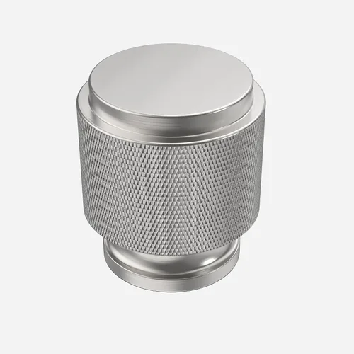 Vista 55 de Paquete de 10 tiradores de gabinete de níquel satinado cepillado de 3 pulgadas (2.992 in) moleteados para gabinetes de cocina, tiradores de cajón