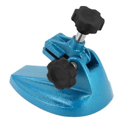 Vista 2 de QWORK Soporte micrómetro para micrómetros de hasta 4" - Soporte de herramientas de corte de grado profesional con pomos de abrazadera grandes