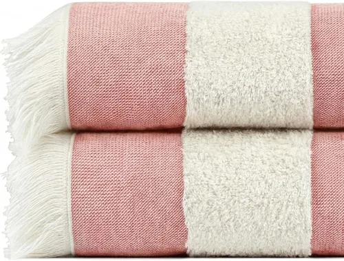Vista 13 de Toalla de playa turca ligera, 100% algodón BCI, flecos crudos sin blanquear, certificado Oeko-TEX, absorbente, respetuosa con el medio ambiente, 36