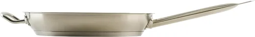 Vista 3 de Winco - Sartén de acero inoxidable de 12 pulgadas con mango auxiliar