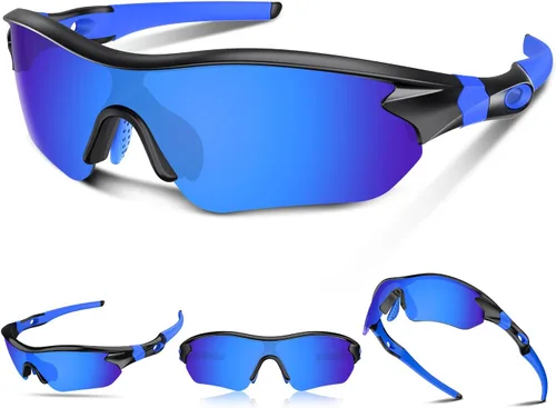 Vista 25 de Gafas de sol deportivas polarizadas para hombres y mujeres, jóvenes, béisbol, correr, pesca, tenis, golf, ciclismo, conducción, motor TAC UV400 TR90