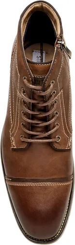 Vista 5 de Steve Madden Jefries - Botines para hombre Botas casuales Marrón (Dark Tan)