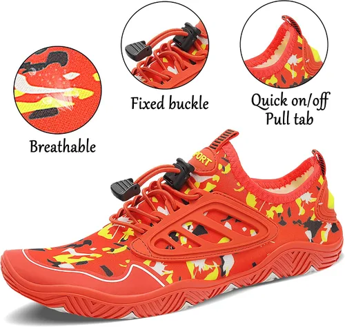 Vista 4 de JointlyCreating - Zapatos de agua para hombres y mujeres, atléticos, para el aire libre, de secado rápido, zapatos para playa, piscina, yoga