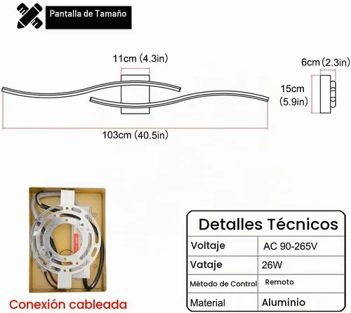 Vista 6 de Modernas lámparas de baño doradas, luz LED de tocador con control remoto, lámpara de tocador de baño sobre espejo, luces de pared para dormitorio