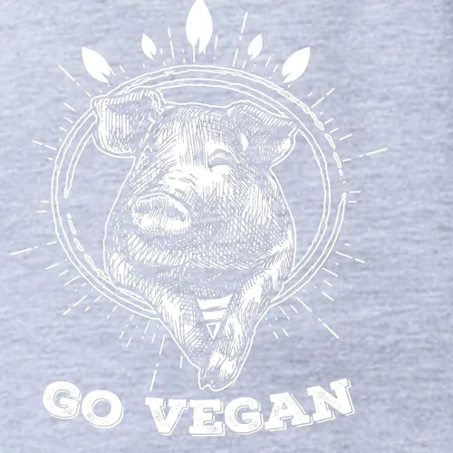 Vista 2 de CafePress Go Vegan Vegetarian Veganis Cute Infant Baby Football Bodysuit