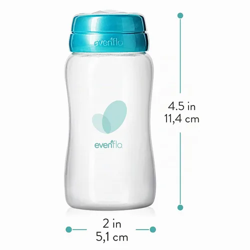 Vista 10 de Evenflo Botellas avanzadas de recolección de leche materna, paquete de 6 unidades de 5 onzas