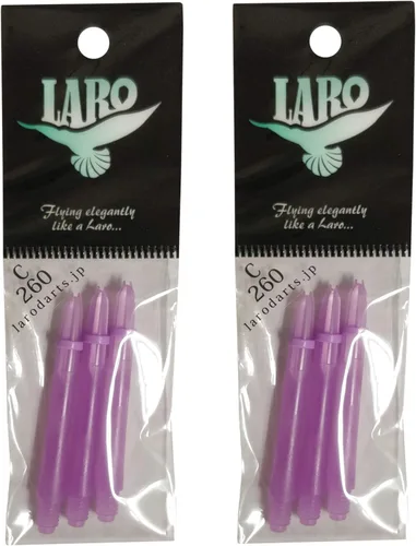 Vista 11 de L-style Laro Locked Dart Shafts – Lightweight Plastic Shafts for Soft Tip & Steel Tip Darts Claro