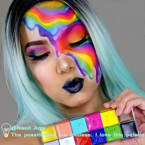 Vista 8 de CCbeauty - Juego de pintura al óleo y pinceles para maquillaje profesional