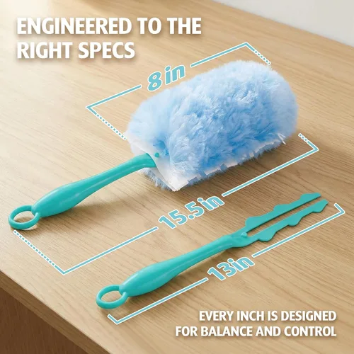 Vista 8 de Recambios de plumero para Swiffer Duster, 30 unidades con 1 mango de agarre 30 recambios + 1 mango