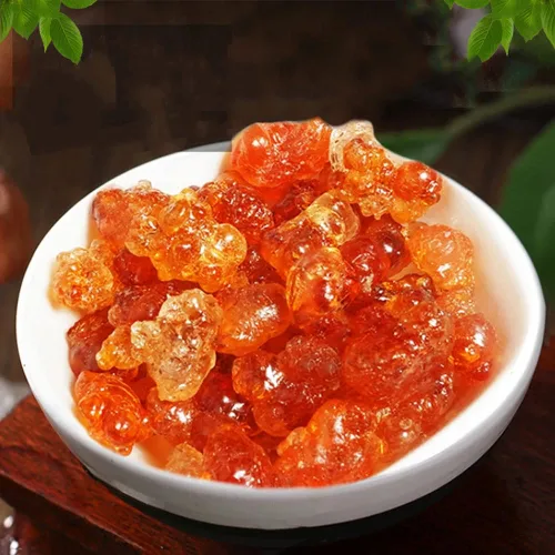 Vista 4 de Goma de durazno de resina de durazno seco silvestre secado de melocotón resina Tao Jiao Jelly Festive Party Supplies (8.82 oz/0.55 libras)